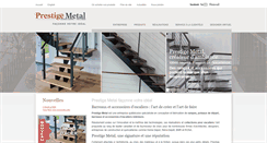 Desktop Screenshot of prestigemetal.com